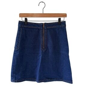 Sandro Paris Studded Denim Skirt